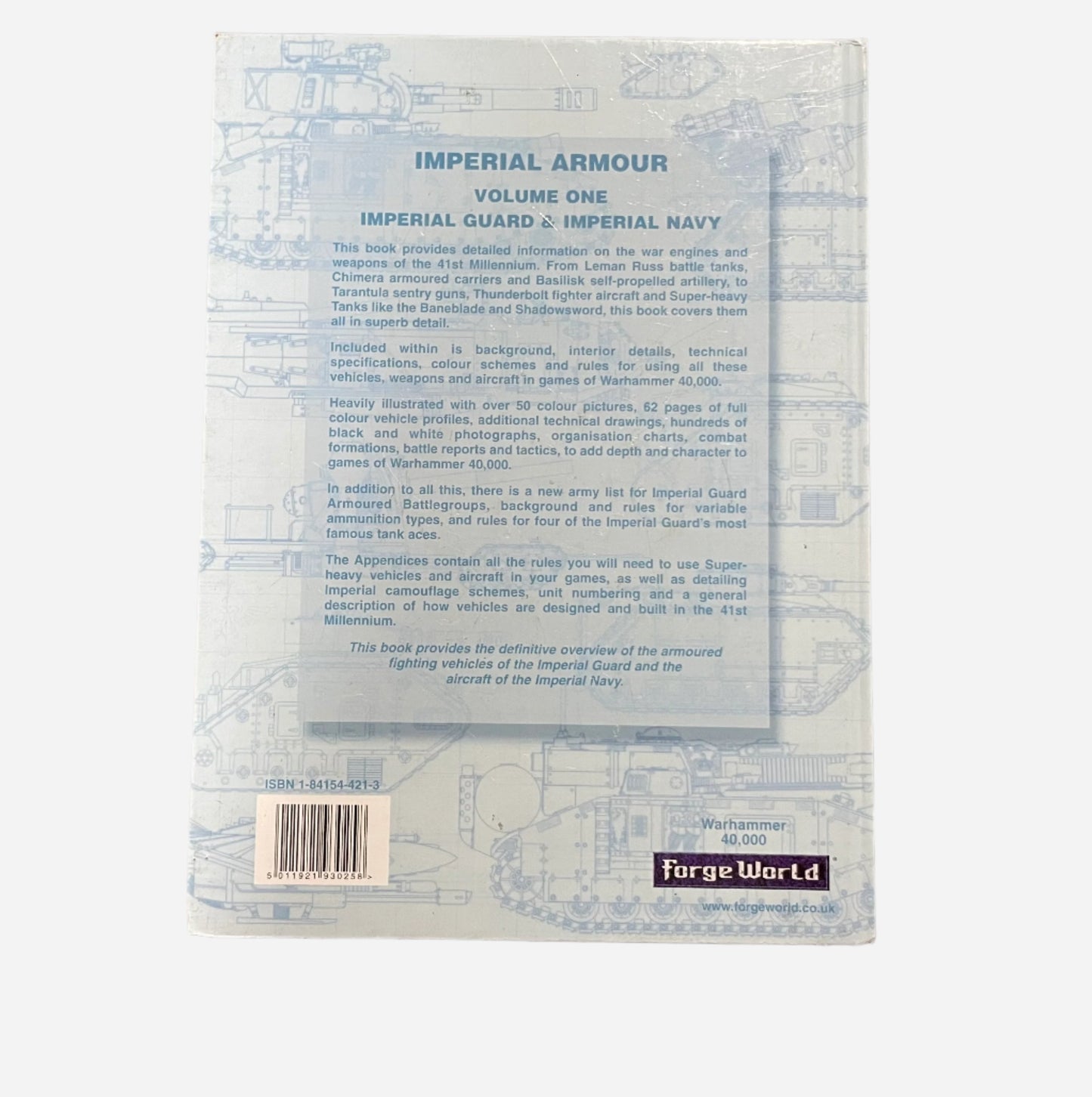 Warhammer Forge World Imperial Armour Volume One