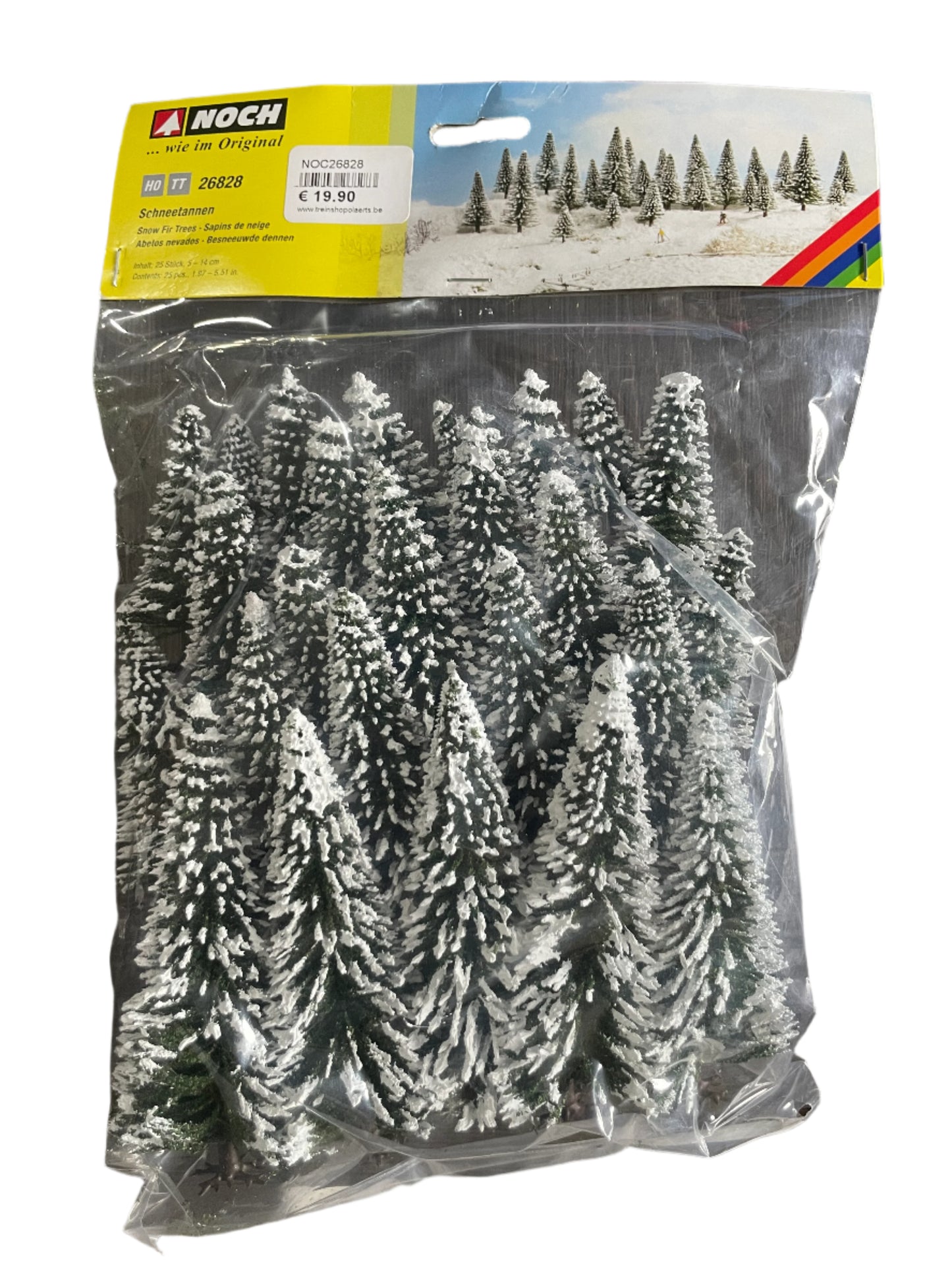 Noch Model Snow Fir Trees 25 Pieces