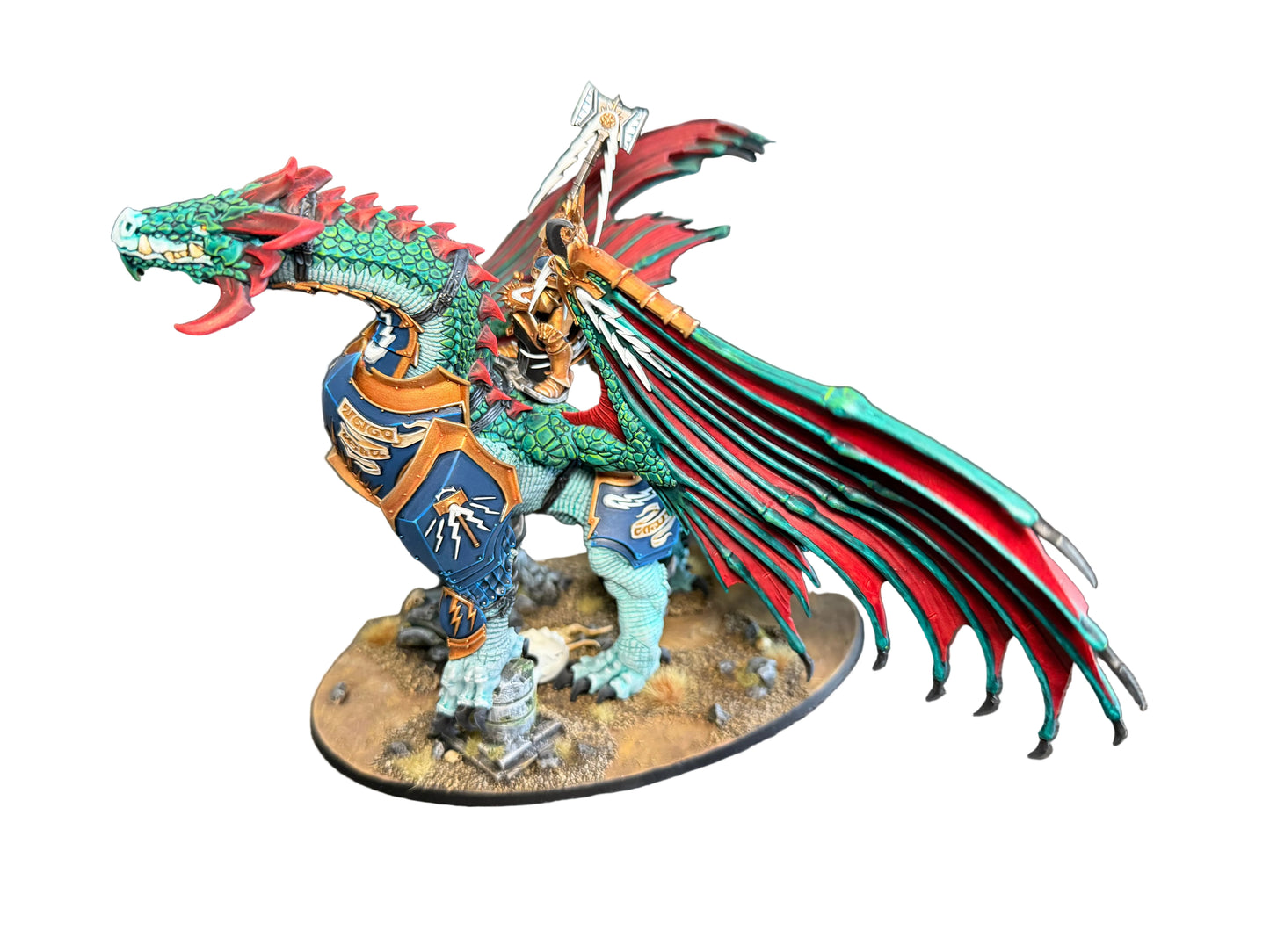 Warhammer AOS Stormcast Eternals Lord Celestant on Stardrake Drakesworn Templar