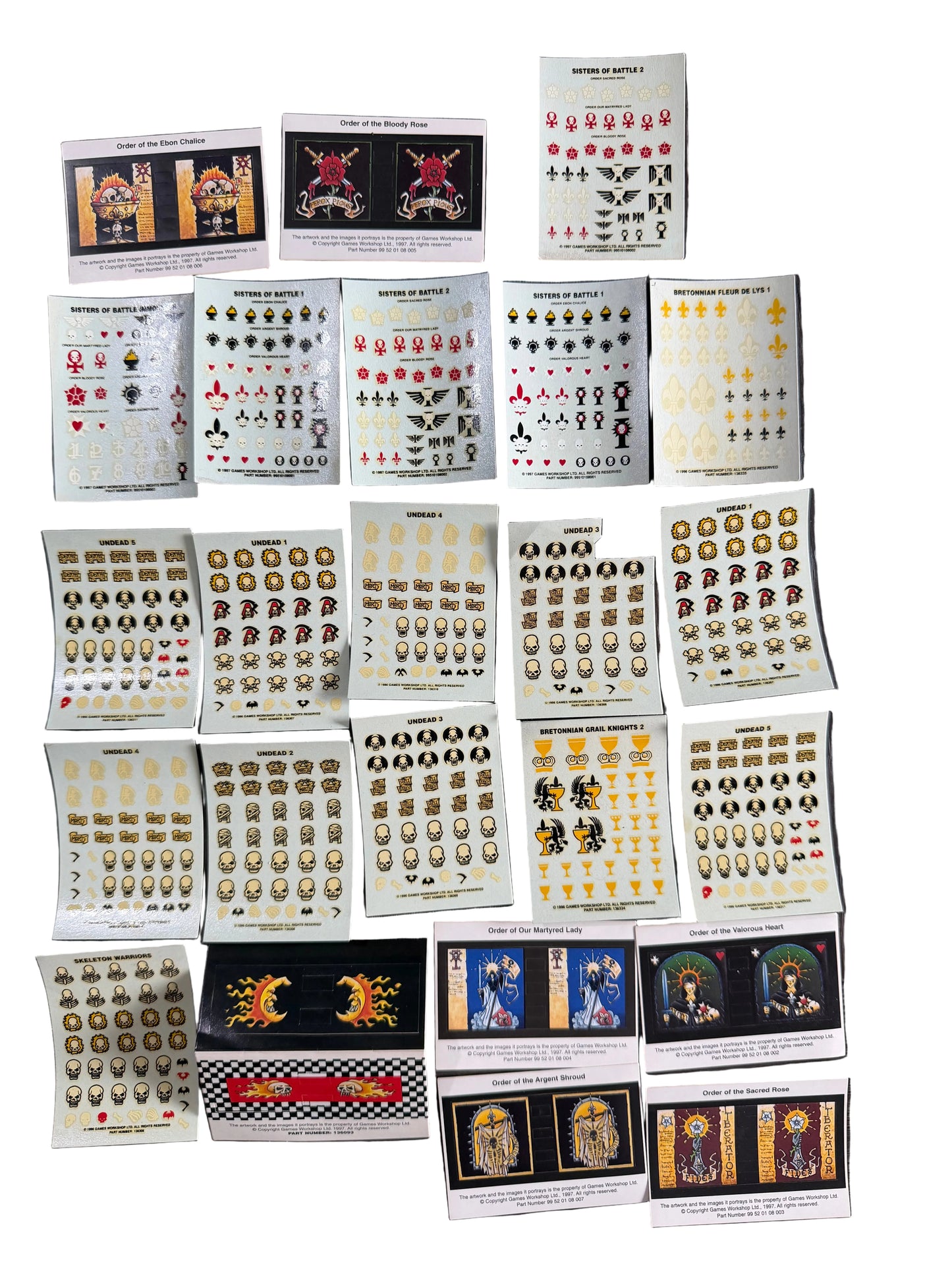 Warhammer Fantasy 40K Vintage Decals