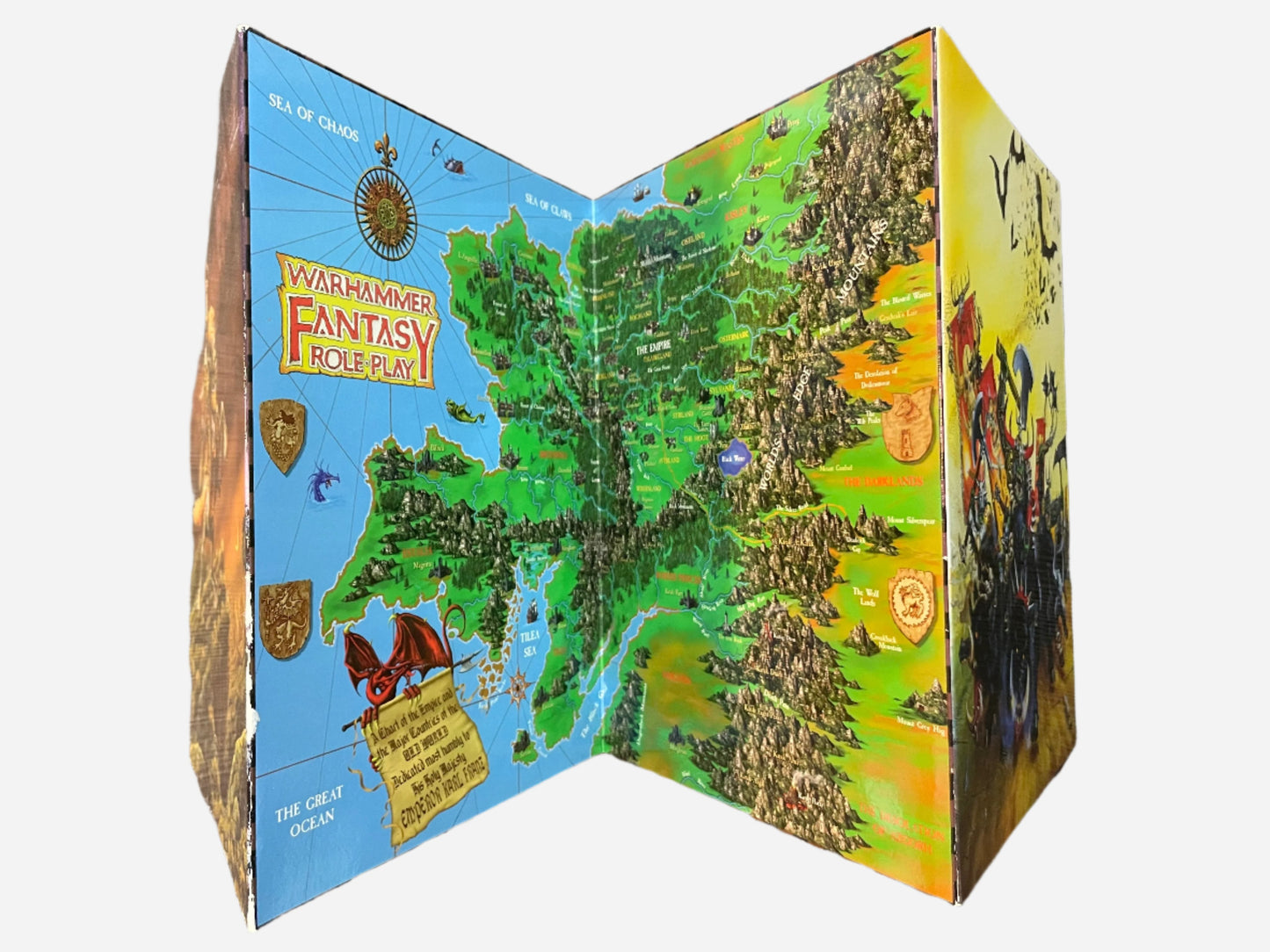 Warhammer Fantasy Role Play 1st Edition Core Rules Game Master Screen and Maps