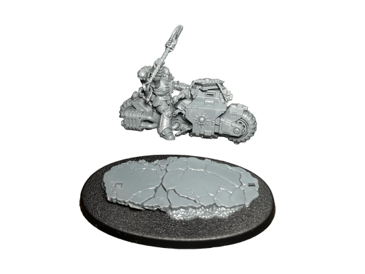 Warhammer 40K Space Marines Primaris Chaplain on Bike