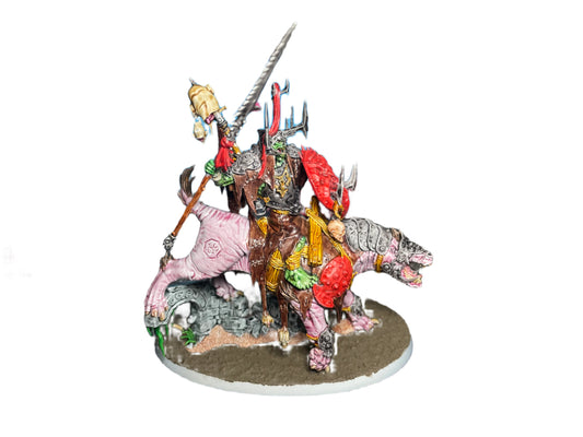 Warhammer Age of Sigmar Orruk Warclans Killaboss on Great Gnashtoof