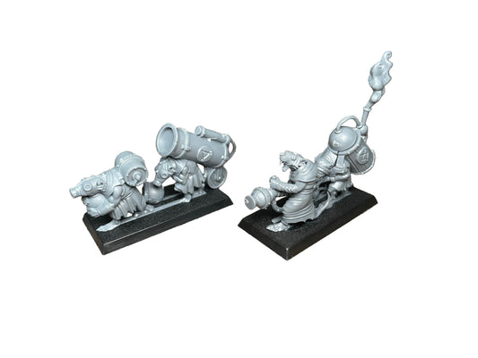 Warhammer Fantasy Old World Skaven Warpfire Thrower and Poisoned Wind Mortar