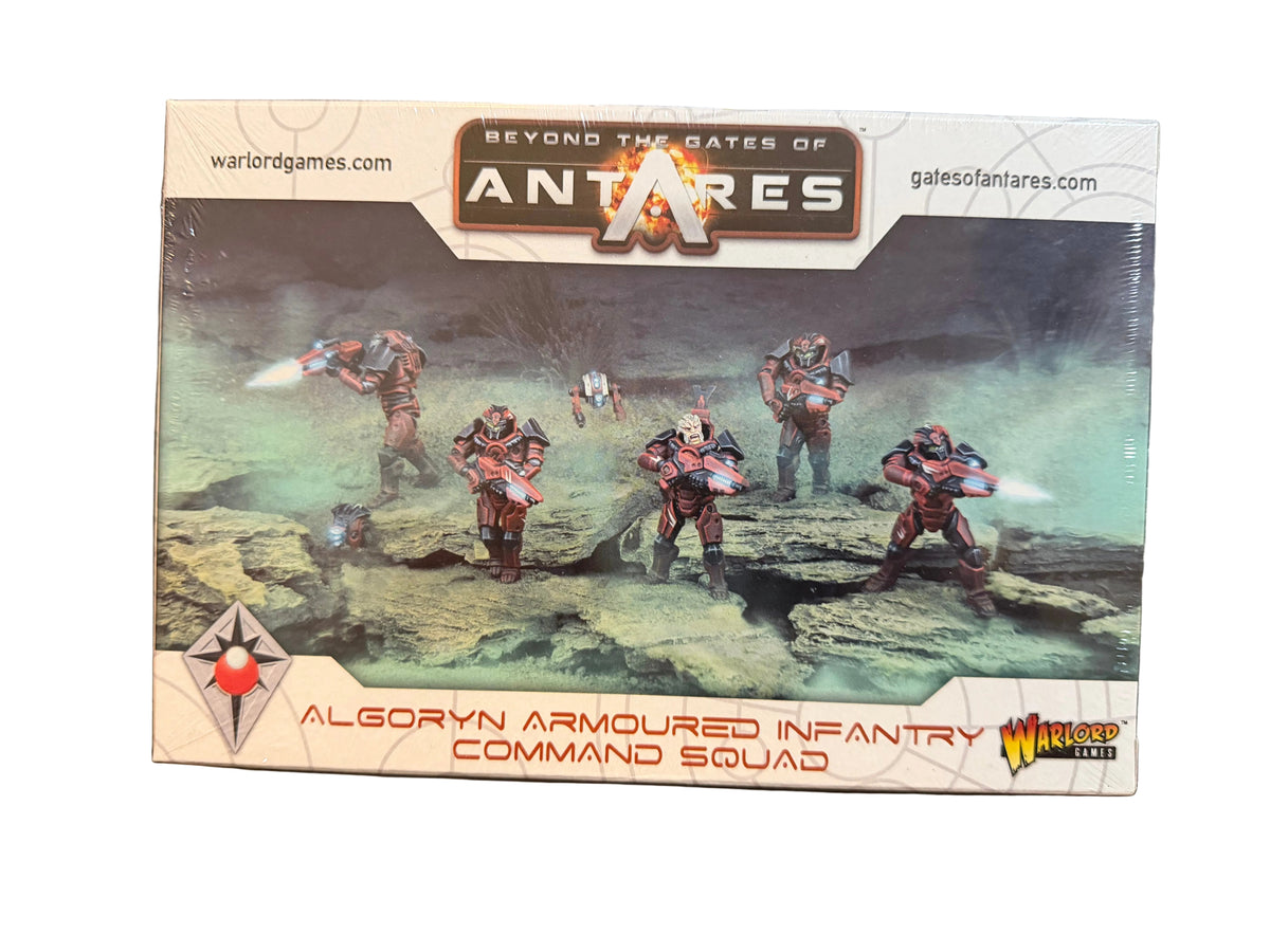 Warlord Games Beyond the Gates of Antares Algoryn Armoured Infantry Command Squad