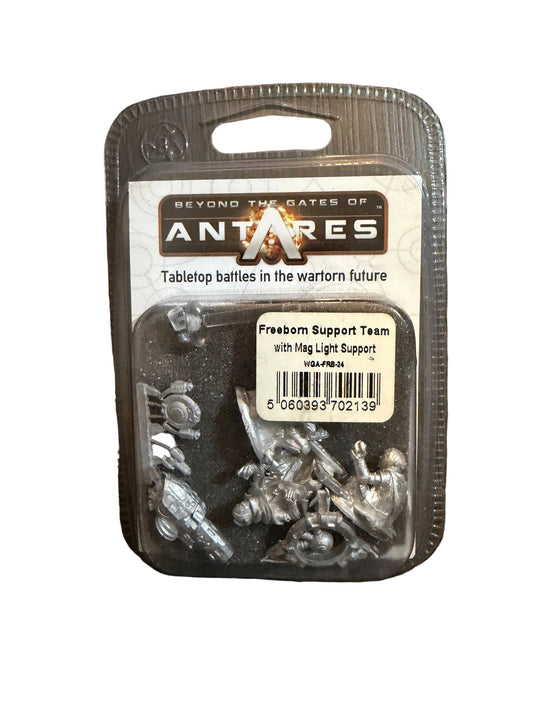 Warlord Games Beyond the Gates of Antares Freeborn Support Team with Mag Light Support