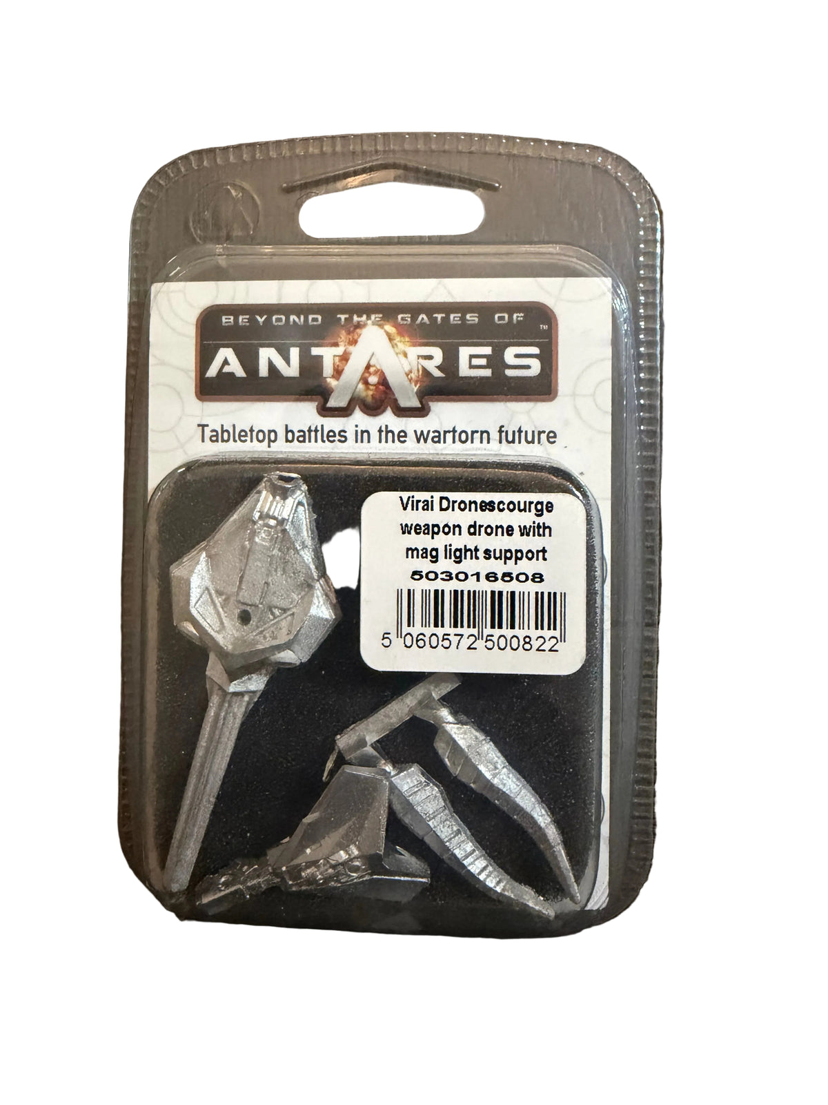 Warlord Games Beyond the Gates of Antares Virai Dronescourge Weapon Drone with Mag Light Support