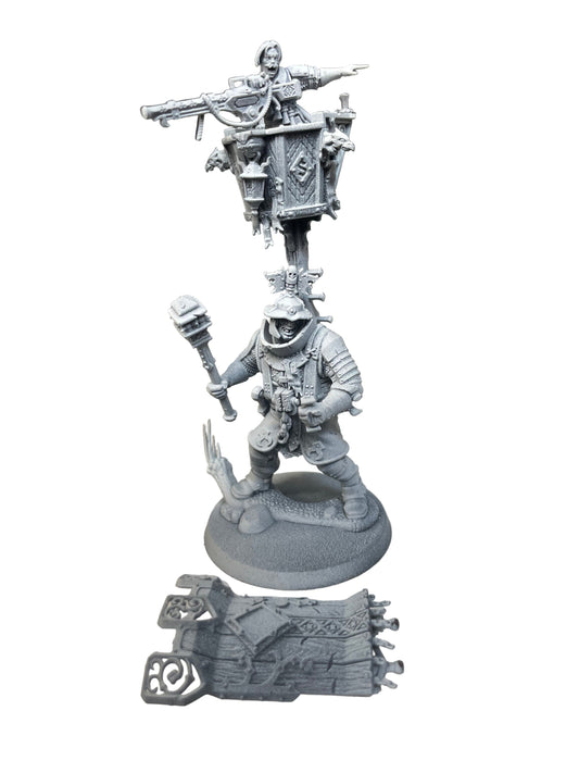 Warhammer Age of Sigmar Cities of Sigmar Freeguild Fusil-Major on Ogor Warhulk