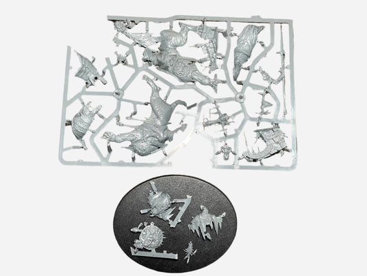 Warhammer Age of Sigmar Orruk Warclans Kruleboyz Killaboss on Great Gnashtoof