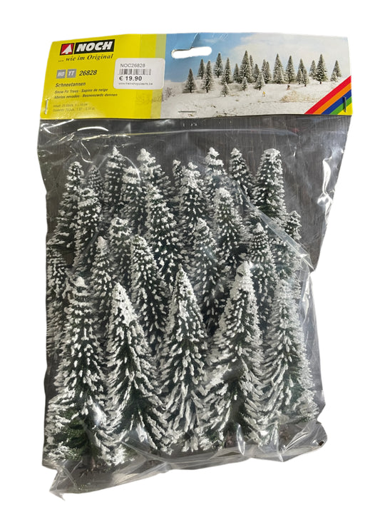 Noch Model Snow Fir Trees 25 Pieces