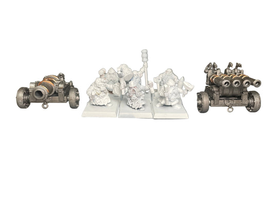 Warhammer Fantasy Old World Dwarf Cannon & Organ Gun