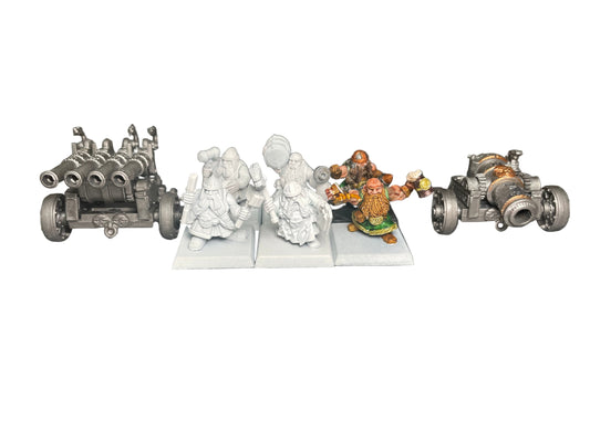 Warhammer Fantasy Old World Dwarf Cannon & Organ Gun