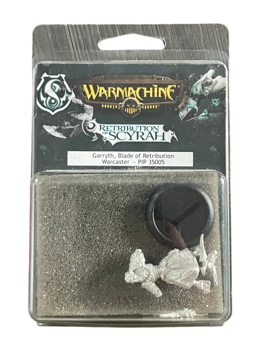 Warmachine Hordes Mercenaries Retribution of Scyrah Garryth Blade of Retrubution