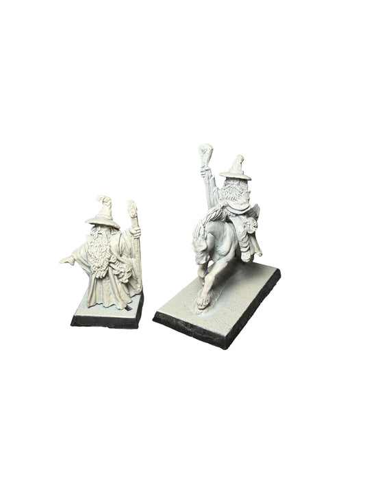 Warhammer Citadel Miniatures Lord of the RIngs Gandalf Foot and Mounted