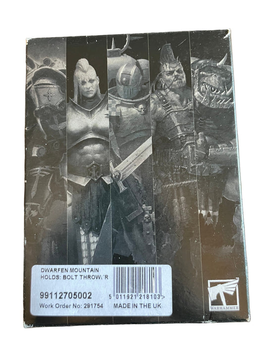 Warhammer Fantasy Old World Dwarfen Mountain Holds Bolt Thrower