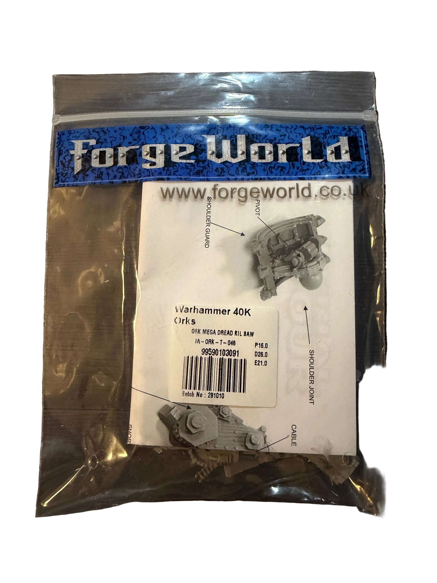 Warhammer 40K Forge World Ork Mega Dread Kil Saw Arm