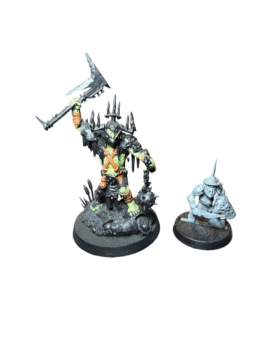 Warhammer Age of Sigmar Orruk Warclans Killaboss with Stab Grot