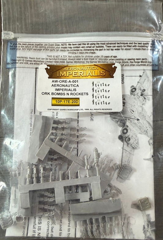 Warhammer Forge World Aeronautica Imperialis Ork Bombs N Rockets