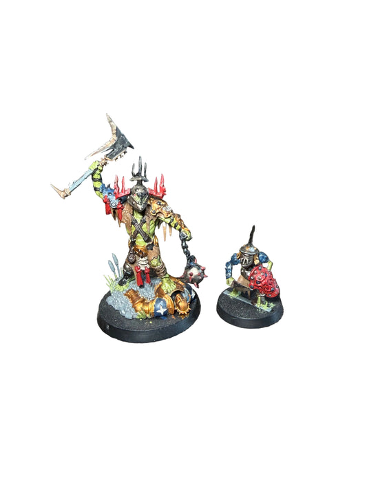 Warhammer Age of Sigmar Orruk Warclans Killaboss and Stab Grot