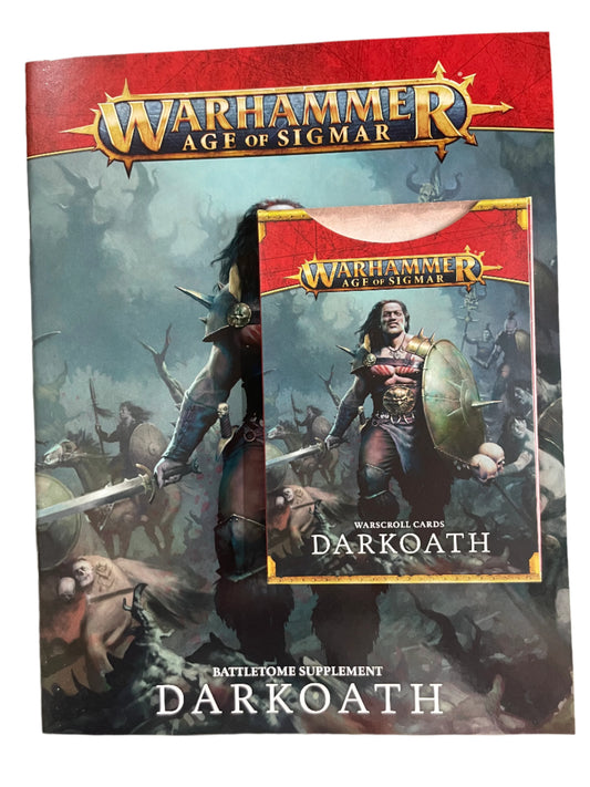 Warhammer Age of Sigmar Slaves to Darkness Darkoath Battletome and Warscroll Cards