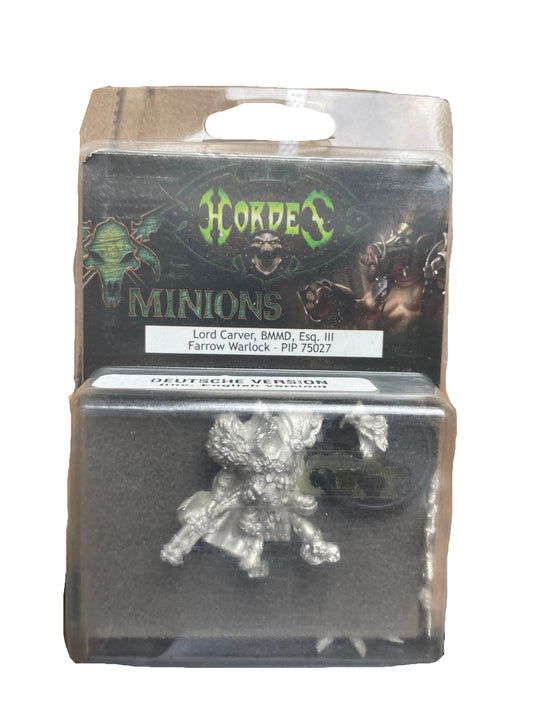 Privateer Press Warmachine Hordes Minions Lord Carver BMMD Esq. III