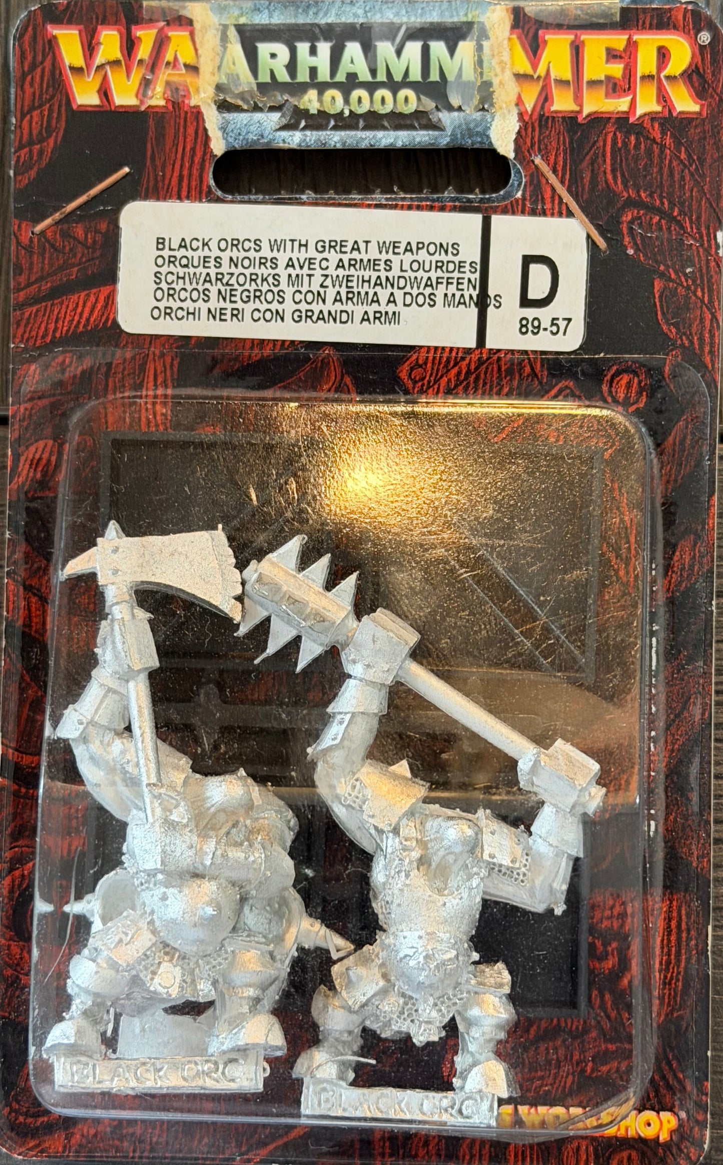 Warhammer Fantasy Old World Orcs and Goblins Black Orcs with Great Weapons