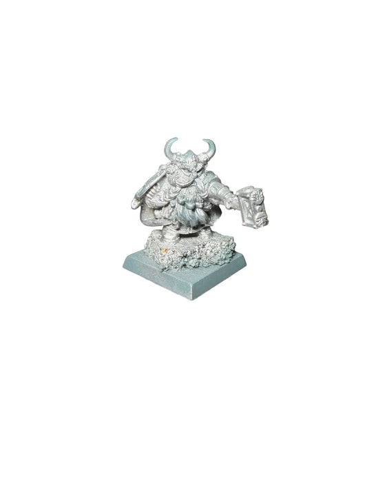 Warhammer Fantasy Old World Dwarf Lord with Hammer and Shield