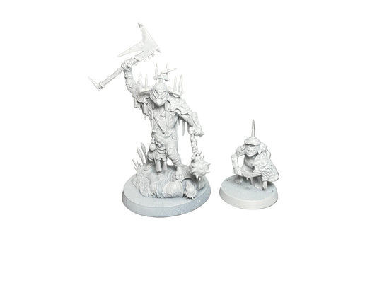 Warhammer Age of Sigmar Orruk Warclans Kruleboyz Killaboss with Stab Grot