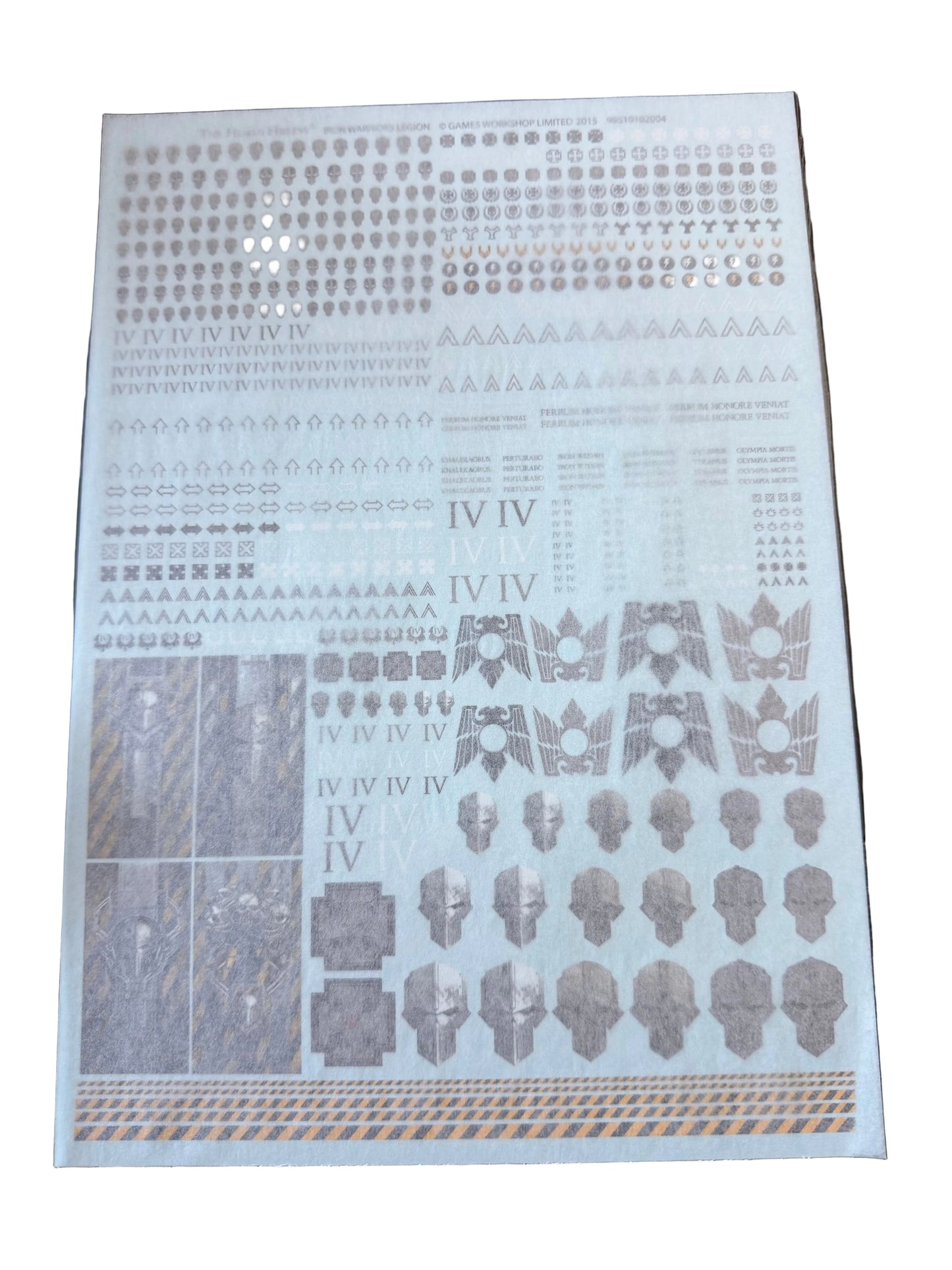 Warhammer Horus Heresy Iron Warriors Decals