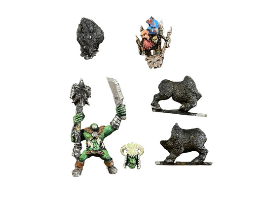 Warhammer Fantasy Old World Orcs and Goblins Shaman on Boar