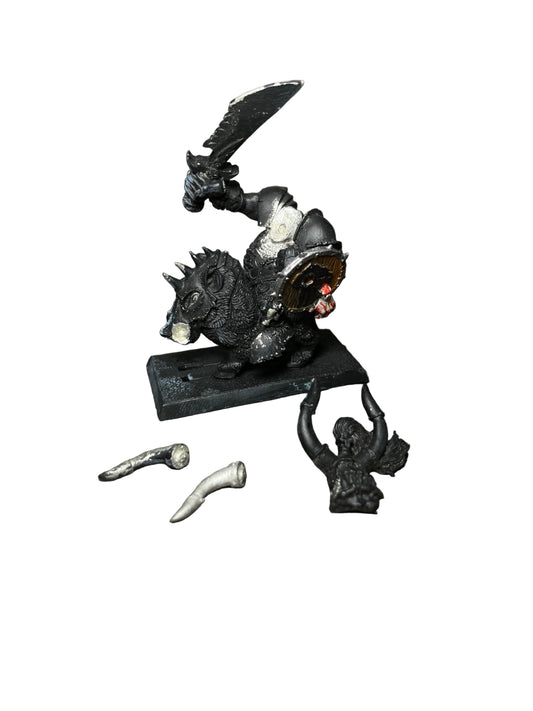 Warhammer Fantasy Old World Orcs and Goblins Warboss on Warboar