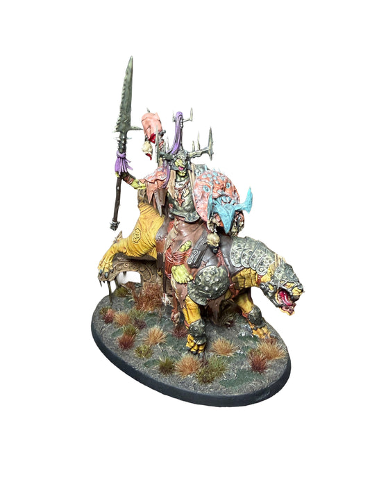 Warhammer Age of Sigmar Orruk Warclans Killaboss on Great Gnashtoof